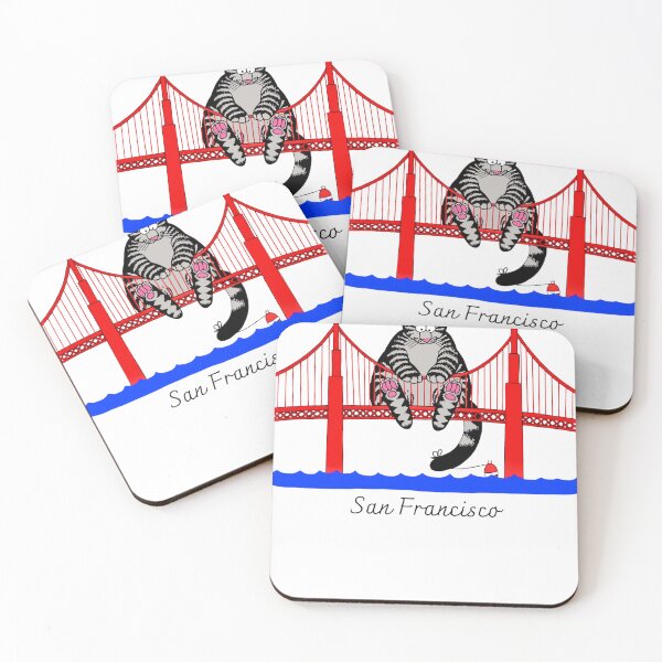 Item preview, Ryan Gosling Cat Golden Gate Bridge Cat Lover designed and sold by AlvinObrien.
