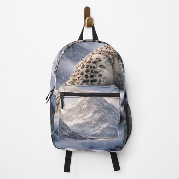 Item preview, Majestic Snow Leopard on Snowy Mountains designed and sold by Super beautiful art.
