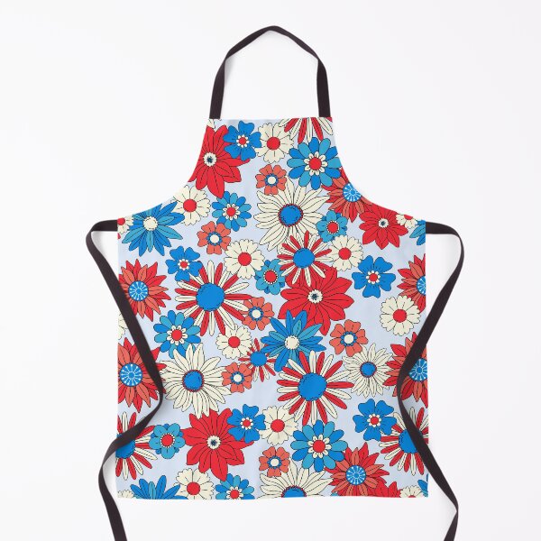 Item preview, Patriotic Floral Garden - Red White and Blue Independence Day Illustration designed and sold by DafneDStudio.