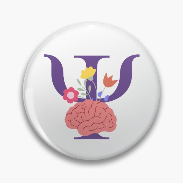 Item preview, Floral Brain Psychology Psi Symbol Art designed and sold by Rosenthal Studio Kreativo.