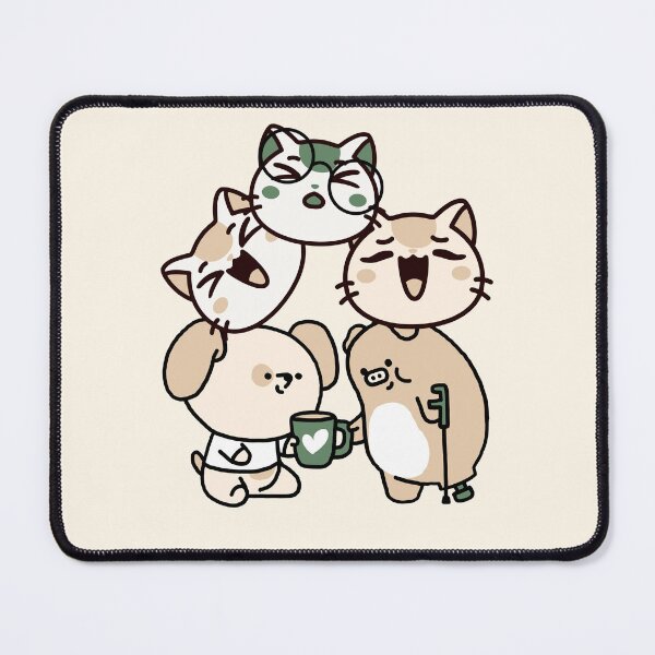 Item preview, Dog and Pig with Walking Cane Sharing Coffee designed and sold by Kanniax.