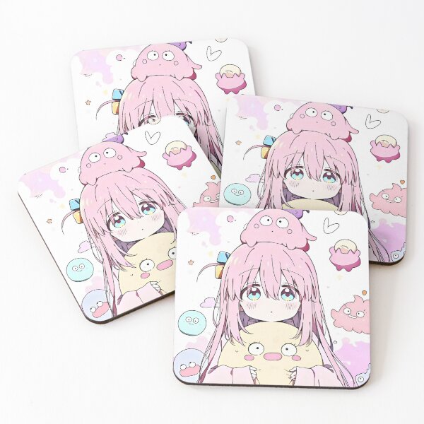 Item preview, Kawaii Pastel Anime Girl with Cute Blob Friends – Soft Aesthetic Art designed and sold by Dyan4.