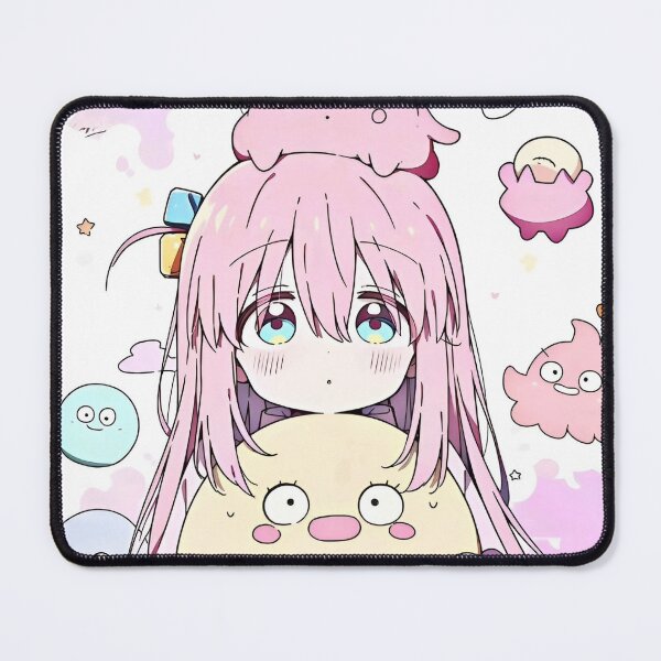 Item preview, Kawaii Pastel Anime Girl with Cute Blob Friends – Soft Aesthetic Art designed and sold by Dyan4.