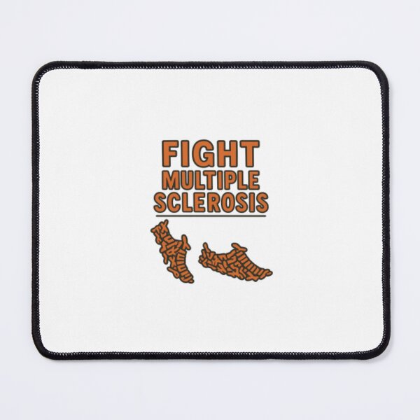 Item preview, Fight Multiple Sclerosis — MS Awareness Running Shoes | Orange Ribbon Warrior Typography designed and sold by Colorful-Garden.