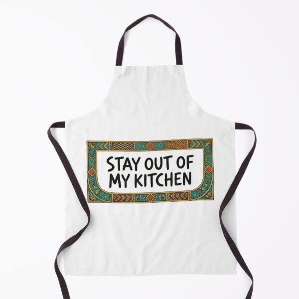 Item preview, Stay Out of My Kitchen African Egyptian Pattern Decor designed and sold by SpoonLogiq.