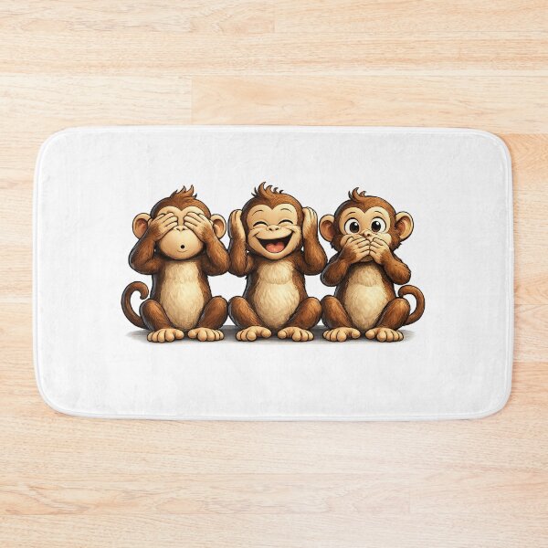 Item preview, See Hear Speak No Evil Funny Monkeys designed and sold by Gezonde-Voeding.