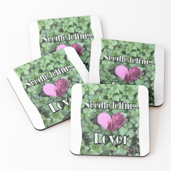 Item preview, Felt heart with nettle and the inscription "needle felting lover" designed and sold by creaphyl28.