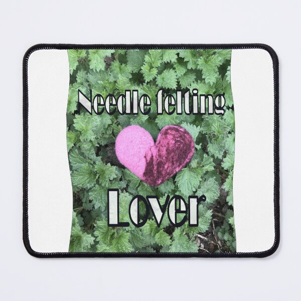 Item preview, Felt heart with nettle and the inscription "needle felting lover" designed and sold by creaphyl28.