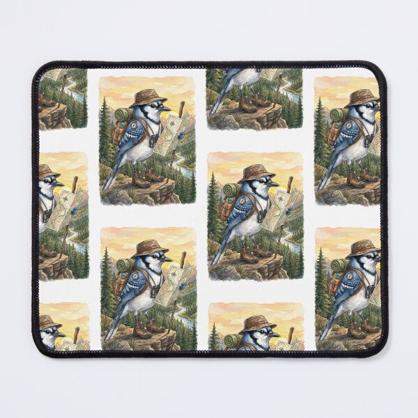 Item preview, Hiking Blue Jay Bird designed and sold by Roy & Tiffany.