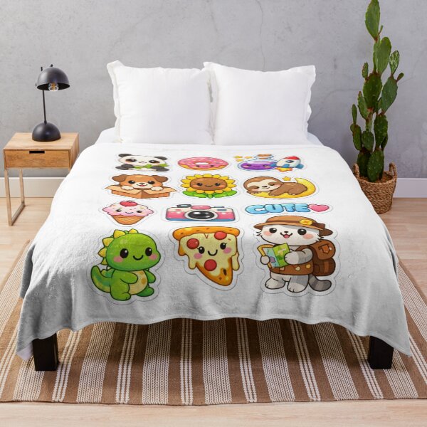 Item preview, Kawaii Animal & Food Doodle Pack with Space Charm Stickers  designed and sold by New Art.