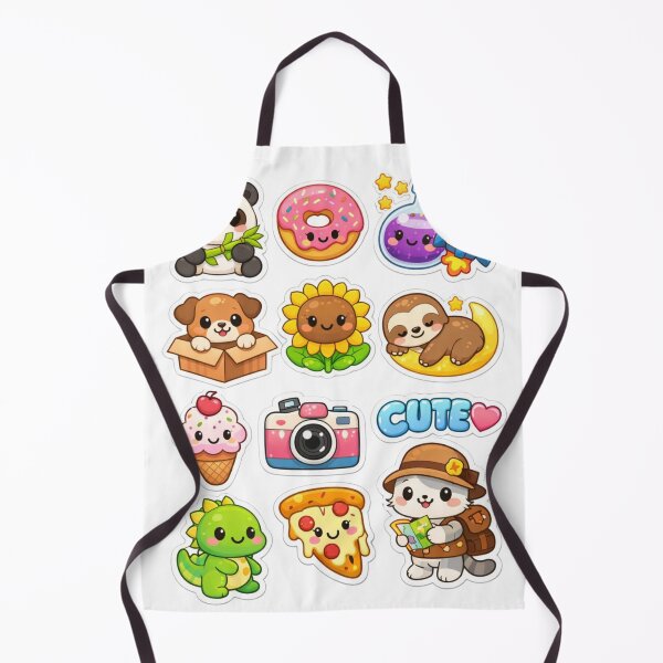 Item preview, Kawaii Animal & Food Doodle Pack with Space Charm Stickers designed and sold by New Art.