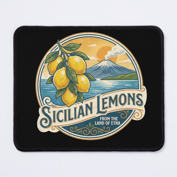 Item preview, Sicilian Lemons Vintage Travel Poster Italy Citrus Retro designed and sold by Milasneeze.