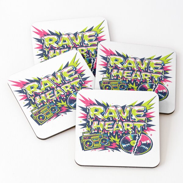 Item preview, RAVE HEART — the acid explosion of the 90s designed and sold by  ZenRave Designs.