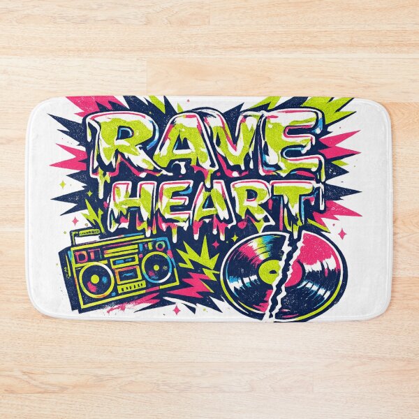 Item preview, RAVE HEART — the acid explosion of the 90s designed and sold by  ZenRave Designs.
