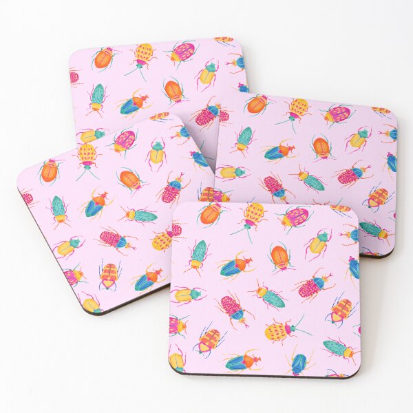 Item preview, Vibrant Jewel Beetles - Colorful Hand-Drawn Insect Illustration designed and sold by DafneDStudio.