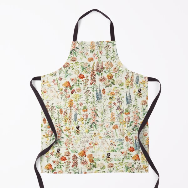 Item preview, Adolphe Millot Antique Flowers - Cottagecore Floral Farmhouse Millefleurs on Natural designed and sold by Epitome Girl.
