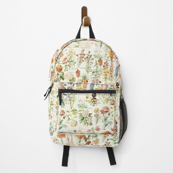 Item preview, Adolphe Millot Antique Flowers - Cottagecore Floral Farmhouse Millefleurs on Natural designed and sold by Epitome Girl.