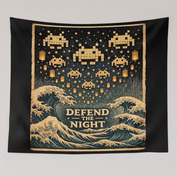Item preview, Ukiyo-e Night Sky Lanterns Graphic designed and sold by agearb.