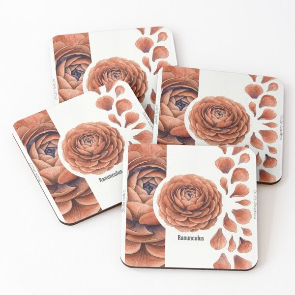 Item preview, Ranunculus Flower Illustration designed and sold by StudioNigredo.