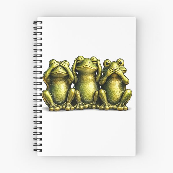 Item preview, See Hear Speak No Evil Funny Frogs designed and sold by Gezonde-Voeding.