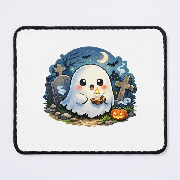 Item preview, Cute Ghost Halloween Cozy Spooky Art designed and sold by ZenvyraLab.
