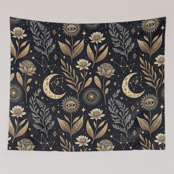 Item preview, Celestial Gold Botanical Mystery designed and sold by AOCollections.