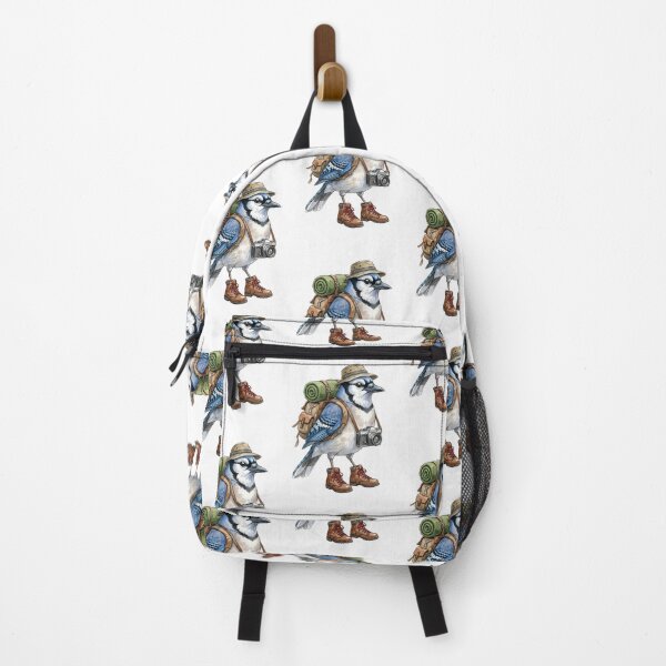 Item preview, Hiking Blue Jay Bird designed and sold by Roy & Tiffany.