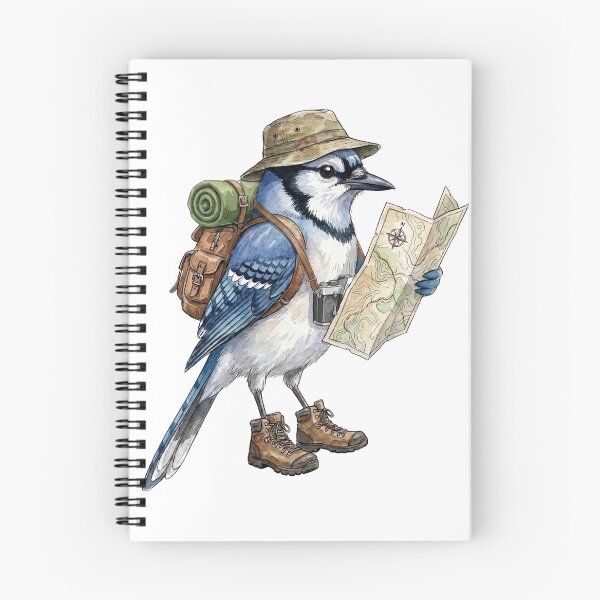 Item preview,  Hiking Blue Jay Bird designed and sold by Roy & Tiffany.