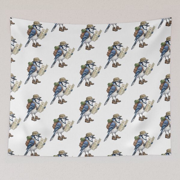 Item preview,  Hiking Blue Jay Bird designed and sold by Roy & Tiffany.