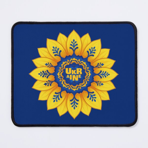 Item preview, Stand with Ukraine Sunflower blue yellow flag  designed and sold by Artycom.