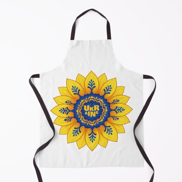 Item preview, Stand with Ukraine Sunflower blue yellow flag designed and sold by Artycom.
