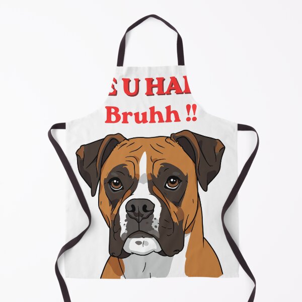 Item preview, Are U Happy Bruhh Boxer Dog Sarcastic Judgmental Puppy Meme designed and sold by Stoneclove.