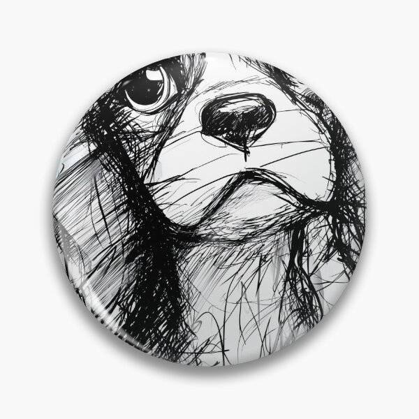 Item preview, Sketch of a Cavalier King Charles Spaniel dog designed and sold by lautir.