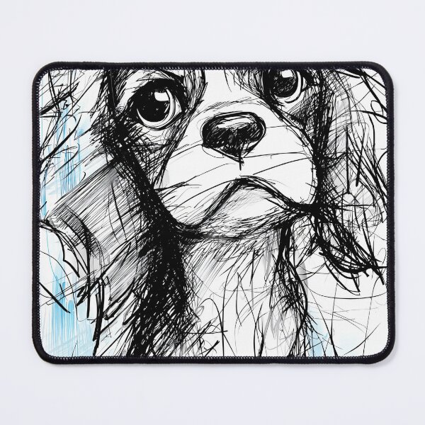 Item preview, Sketch of a Cavalier King Charles Spaniel dog designed and sold by lautir.