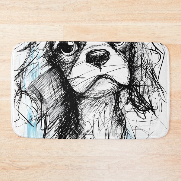 Item preview, Sketch of a Cavalier King Charles Spaniel dog designed and sold by lautir.
