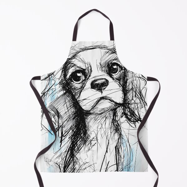 Item preview, Sketch of a Cavalier King Charles Spaniel dog designed and sold by lautir.