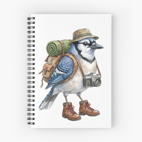 Item preview, backpacking Blue Jay designed and sold by Roy & Tiffany.
