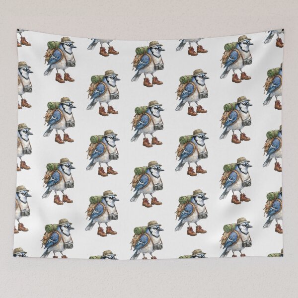 Item preview, backpacking Blue Jay designed and sold by Roy & Tiffany.