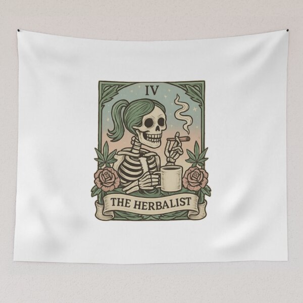 Item preview, Funny 420 Stoner Tarot Card Weed Smoker designed and sold by Thread&Fable.