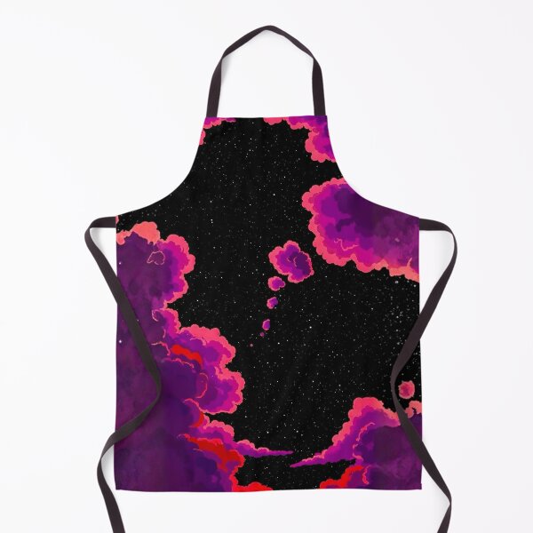 Item preview, Neon Pink Clouds in Starry Night Sky veya Cosmic Dreamscape Vaporwave Clouds designed and sold by Siriusvibes.