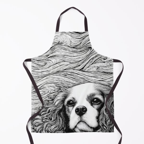Item preview, Regal Cavalier King Charles Spaniel with Flowing Waves designed and sold by lautir.
