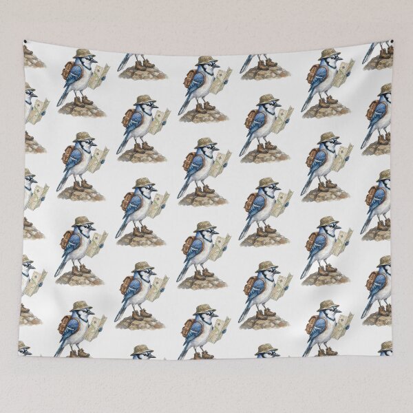 Item preview, backpacking Blue Jay designed and sold by Roy & Tiffany.