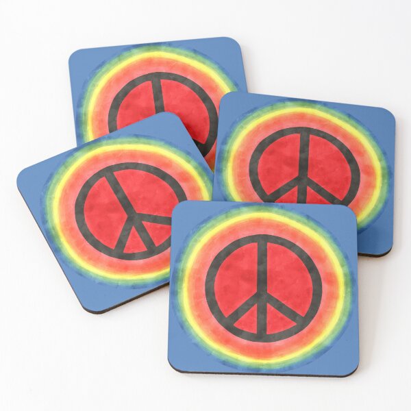 Item preview, Rainbow Peace Badge designed and sold by pinkmonkeybird.