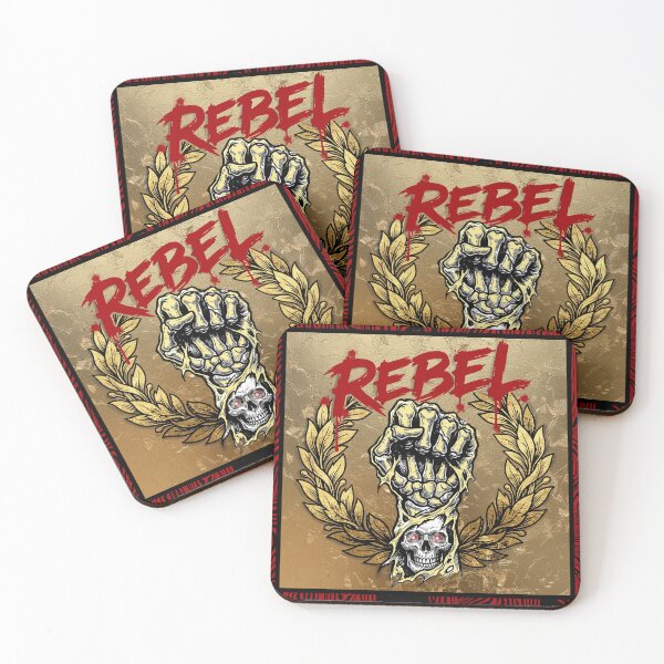 Item preview, Rebel Fist Skull | Brutal Punk Rock  designed and sold by Italian Ink Studio.
