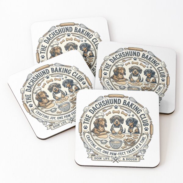 Item preview, Dachshund Baking Club - Pawsome Batter & Dog Chef Puns designed and sold by FarDesign.