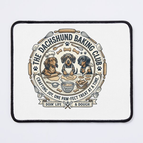 Item preview, Dachshund Baking Club - Pawsome Batter & Dog Chef Puns designed and sold by FarDesign.