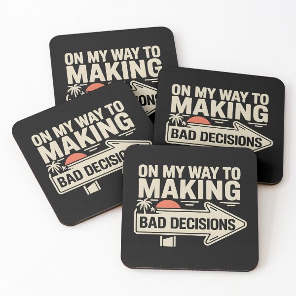 Item preview, On My Way to Making Bad Decisions Shirt – Funny Summer Vacation Beach Sign Retro Sunset Tee designed and sold by ZyziowskyArt.