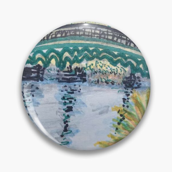 Item preview, Bridge over a river designed and sold by SolartiandBrush.