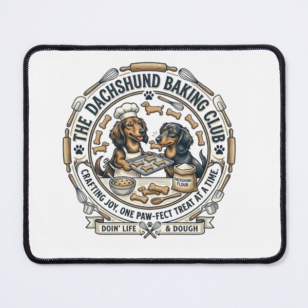 Item preview, Dachshund Baking Club - Pawsome Batter & Dog Chef Puns designed and sold by FarDesign.