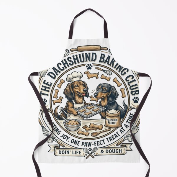 Item preview, Dachshund Baking Club - Pawsome Batter & Dog Chef Puns designed and sold by FarDesign.